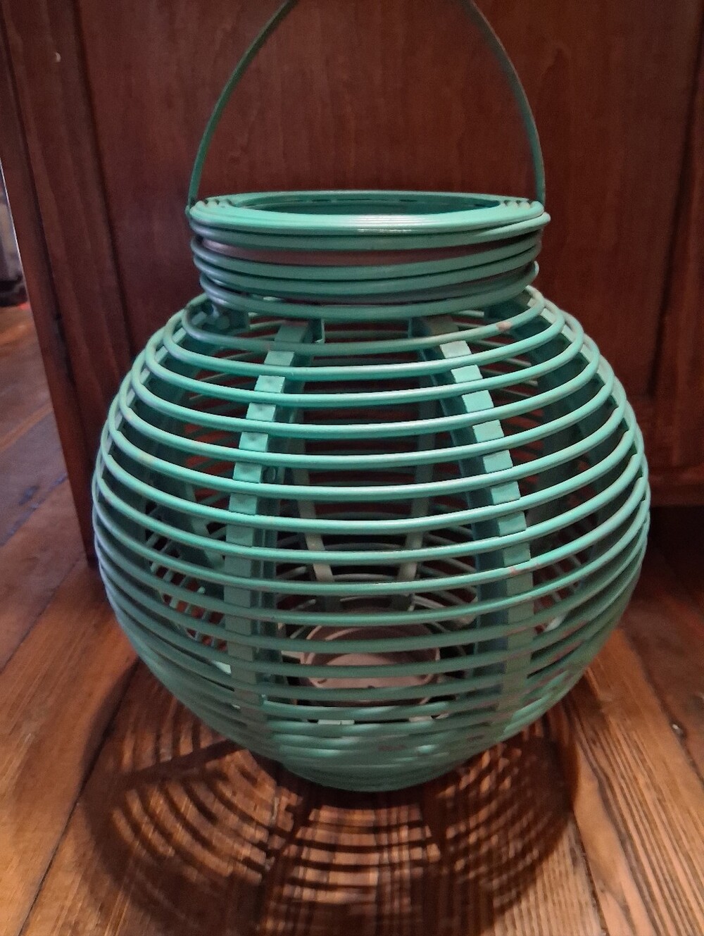 Teal Woven Lantern - Home Accents